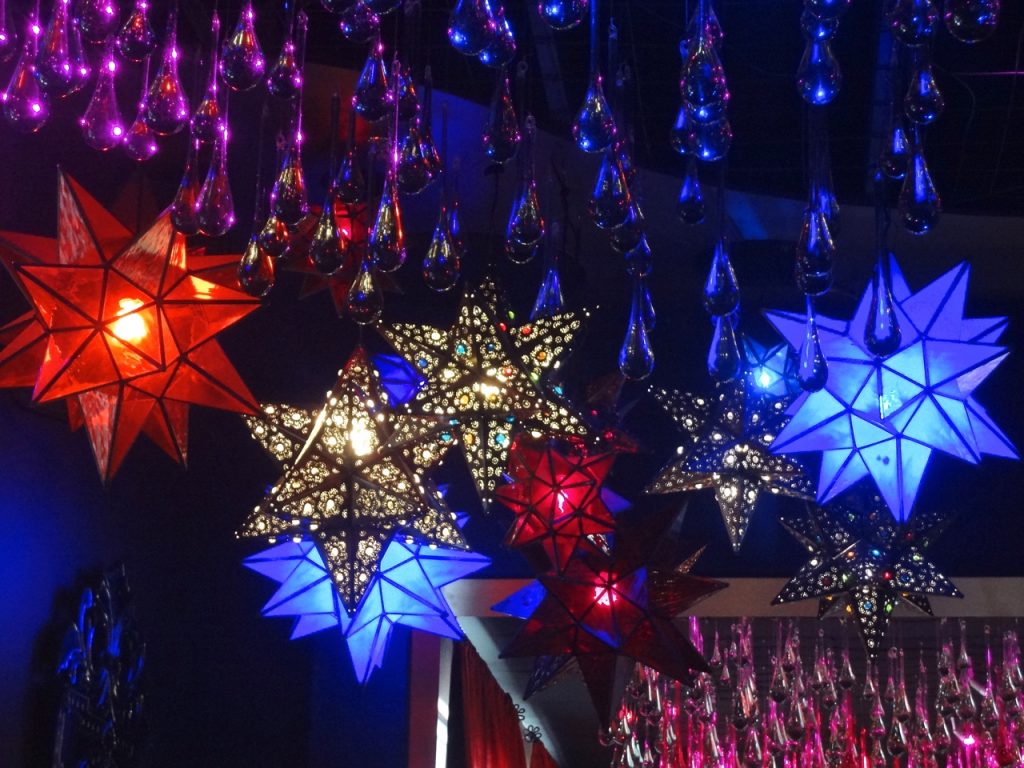 Mexico tin glass star lights bohemian style