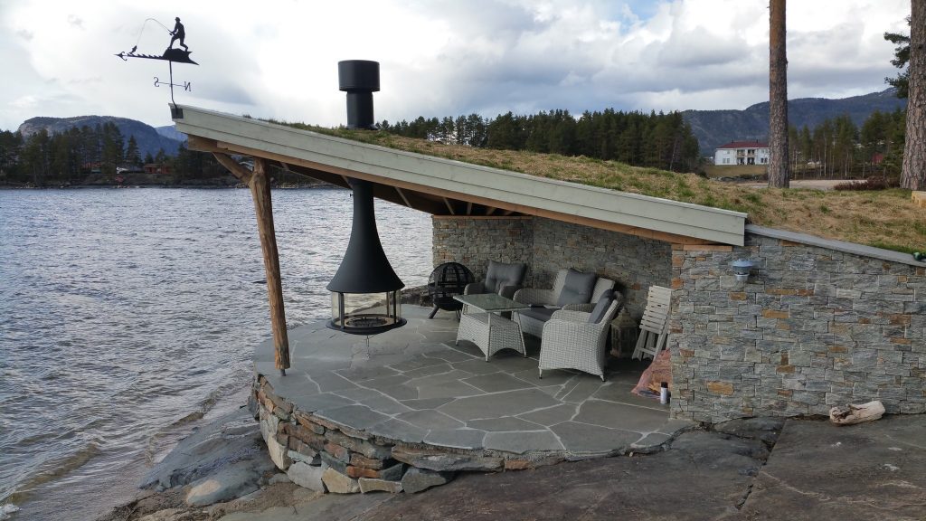 Outdoor Suspended Fireplace