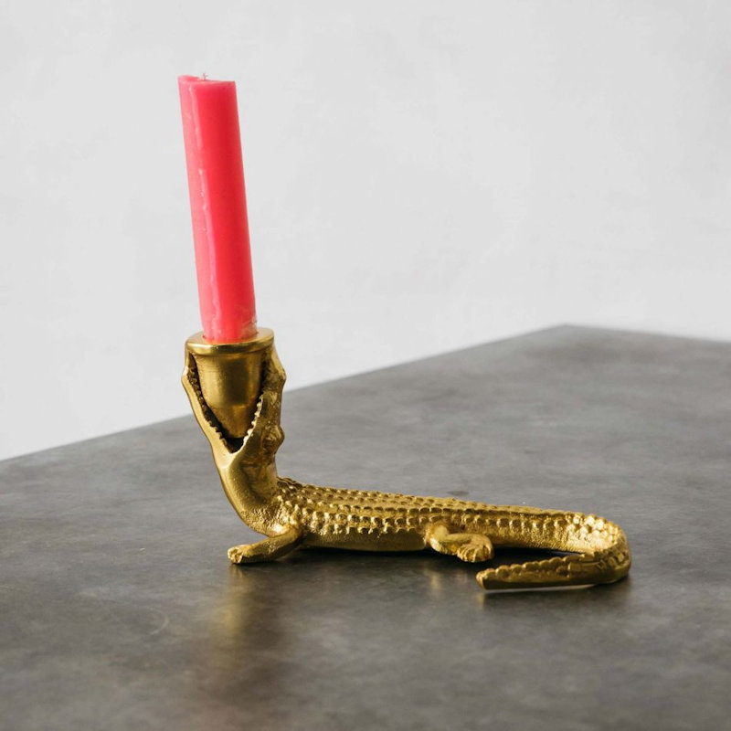 Home Decor Ideas: Gold Crocodile
