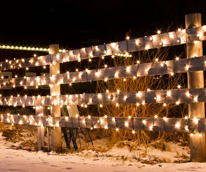 Fence Lights for Christmas