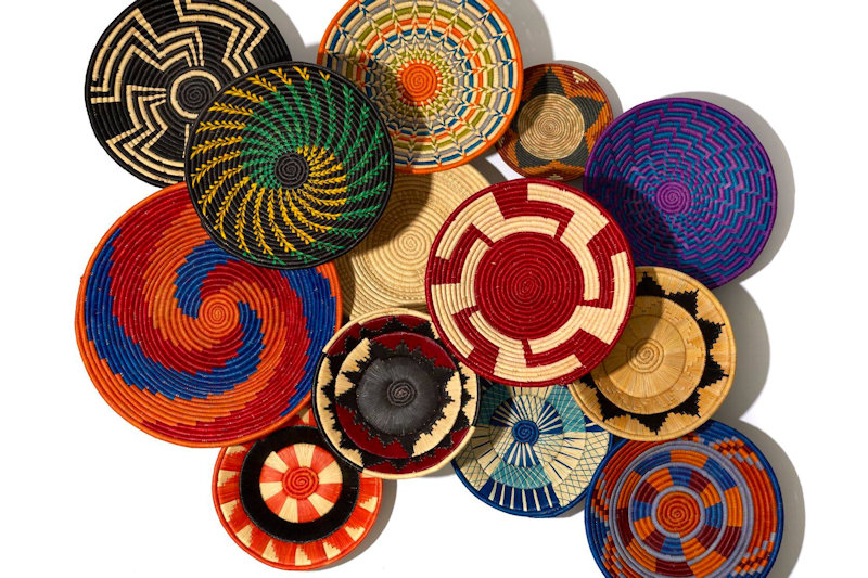 African Baskets for the wall