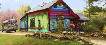 The most colorful house